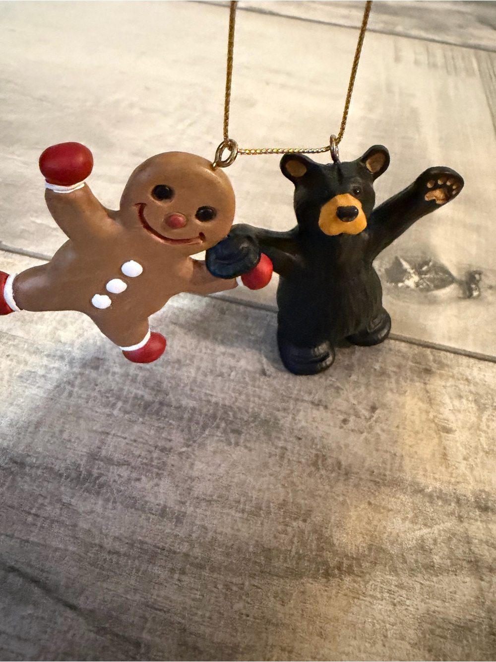 Barefoots by Jeff Fleming Christmas Ornament Gingerbread Bear